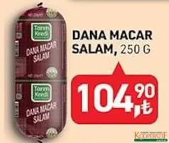 TARIM KREDİ DANA MACAR SALAM 250 G